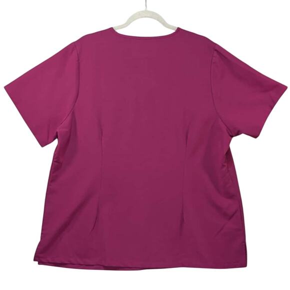 Mandala Scrub Tops Lot 3 Equa-Tek One Pocket Purple Lavender Gray Womens 2XL - Picture 2 of 16